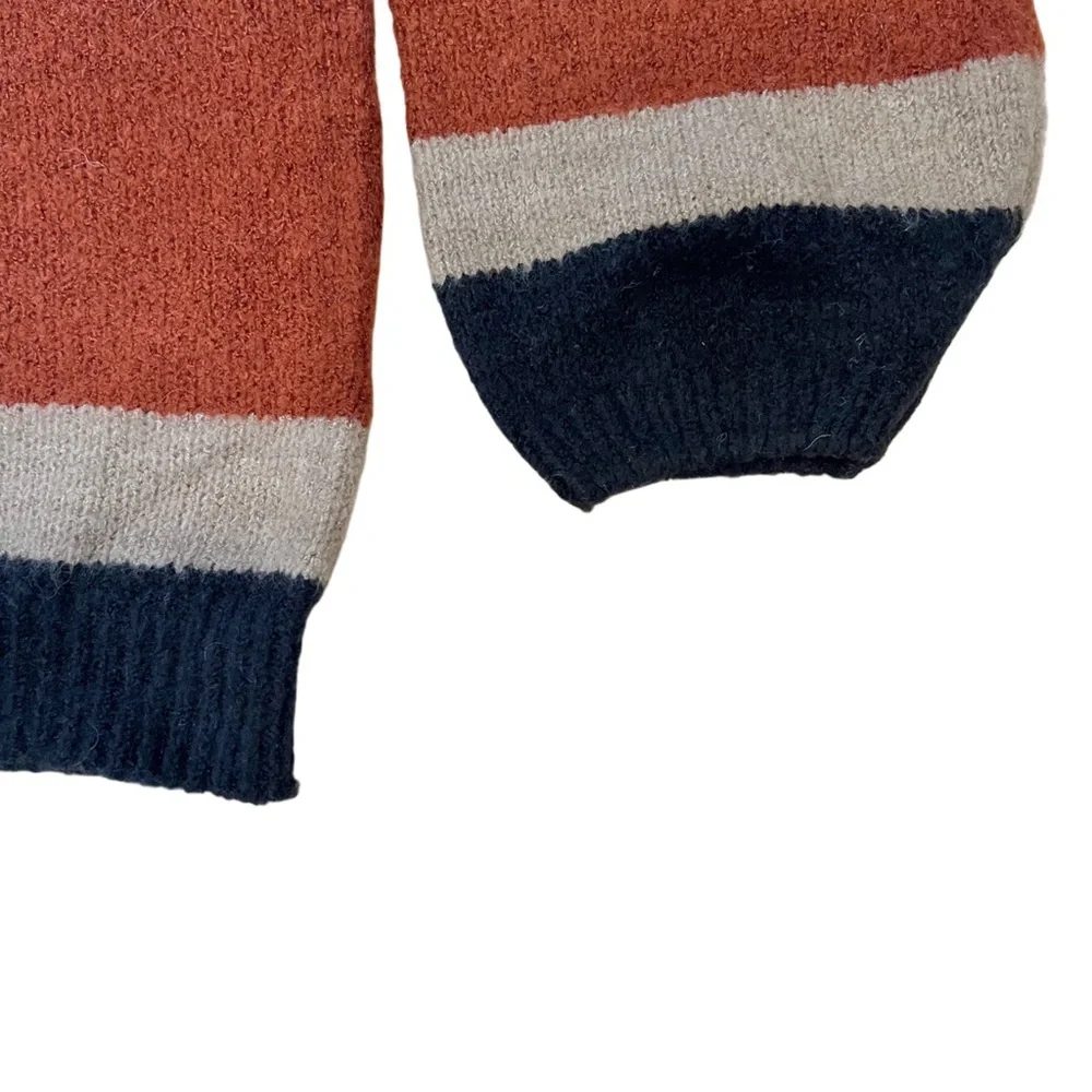 Elan Striped Earth Tones Sweater-Size Small - Picture 3 of 5